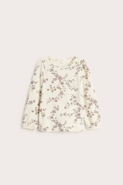 Kids' beige floral top