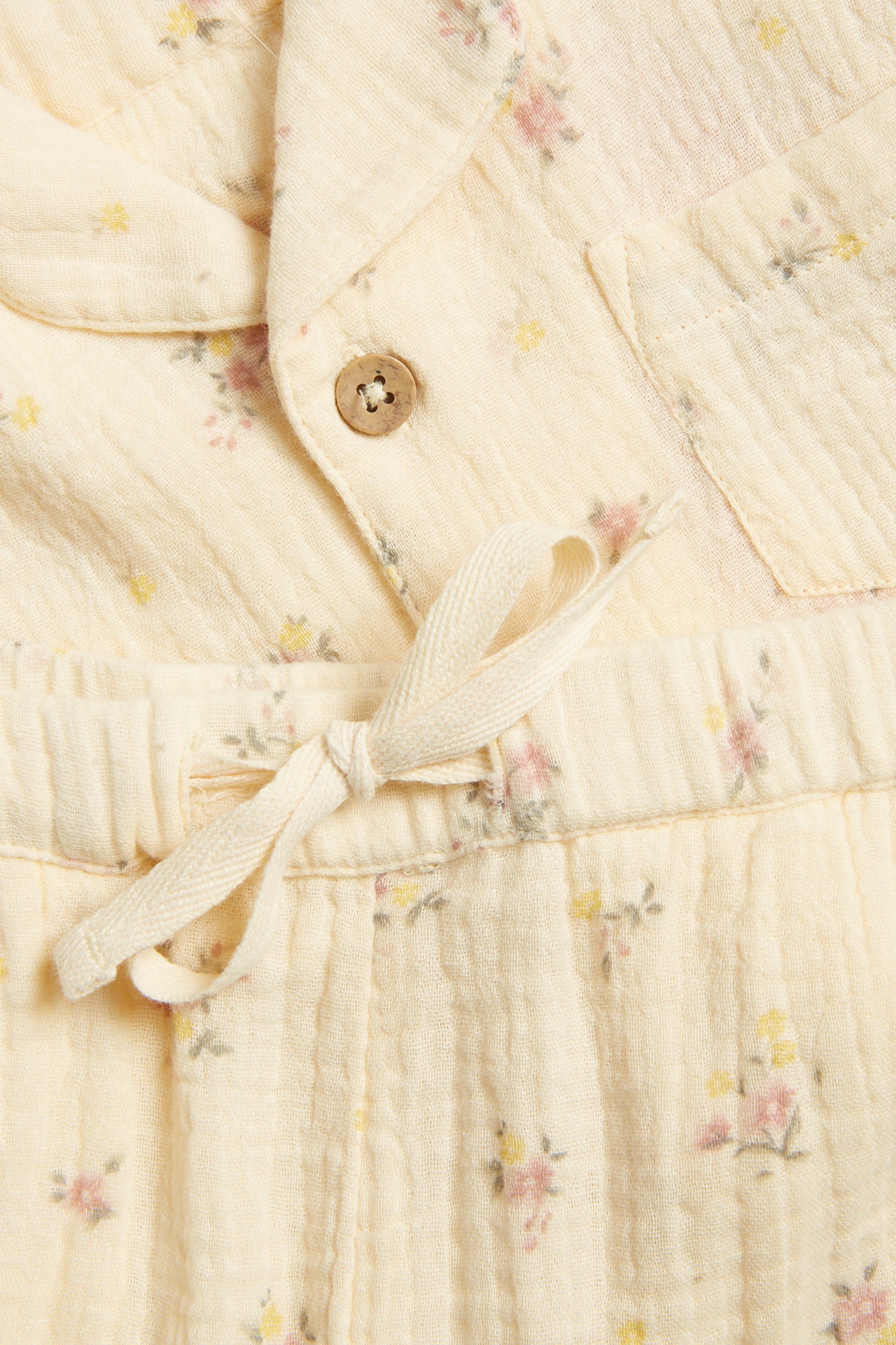 Baby & kids' yellow floral pyjamas