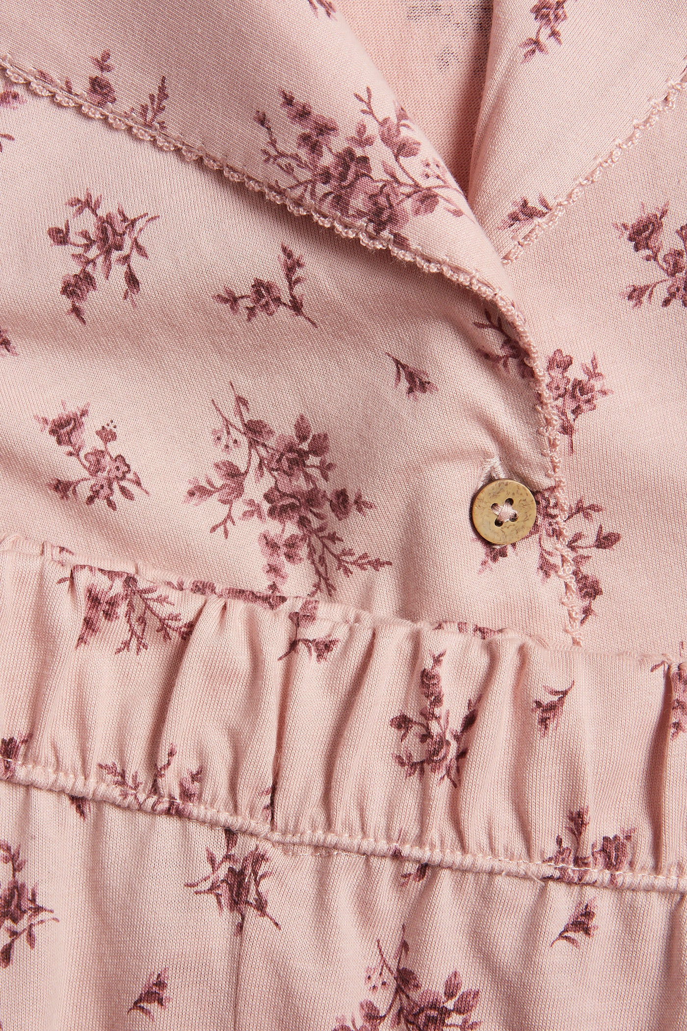 Women's pink floral pyjamas