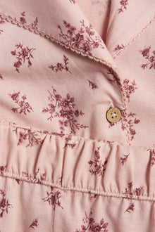 Women's pink floral pyjamas