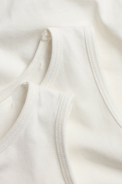Baby & kids' white 2-pack singlets
