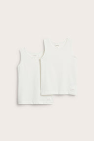 Baby & kids' white 2-pack singlets