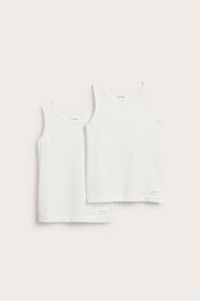 Baby & kids' white 2-pack singlets
