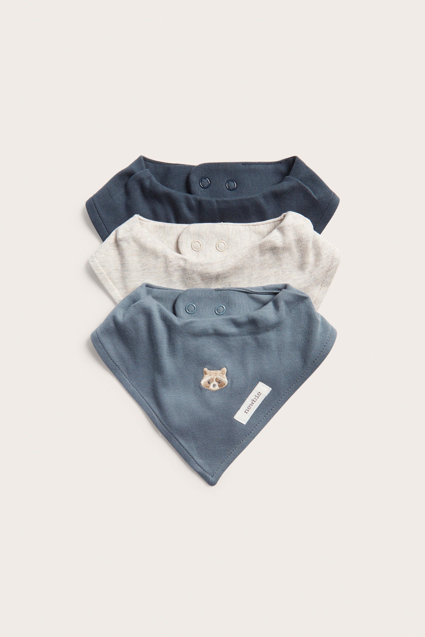 Baby blue bibs 3-pack