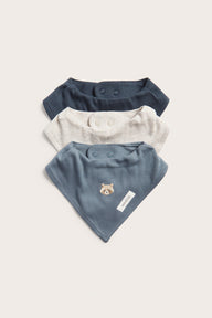 Baby blue bibs 3-pack