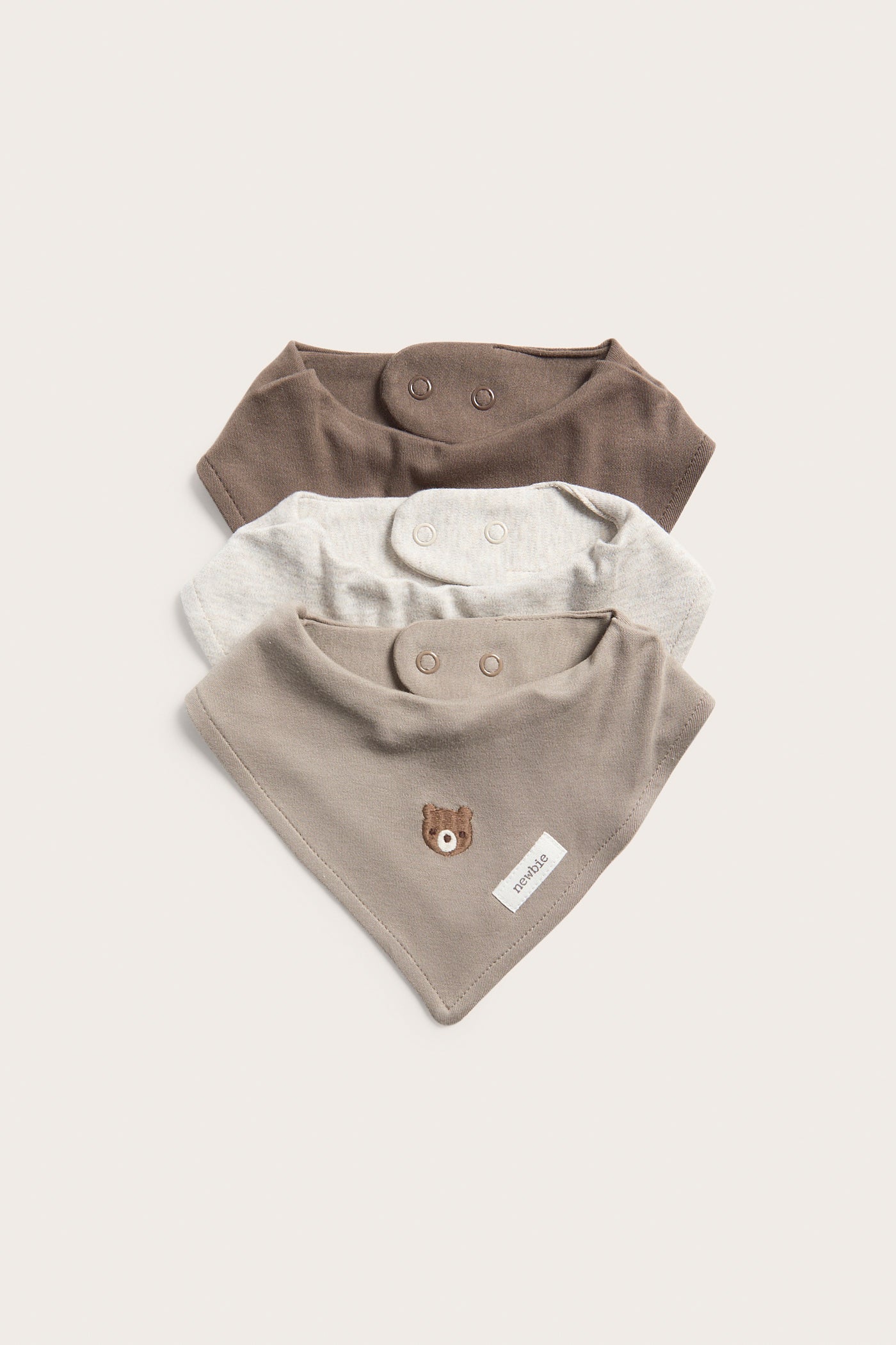 Baby beige bibs 3-pack