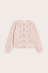 Baby & kids pink floral embroidered cardigan