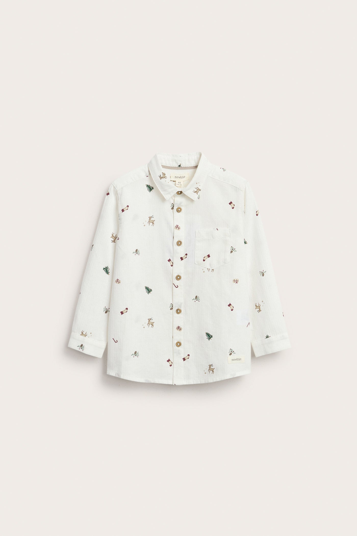 Kids´ white shirt with Christmas print