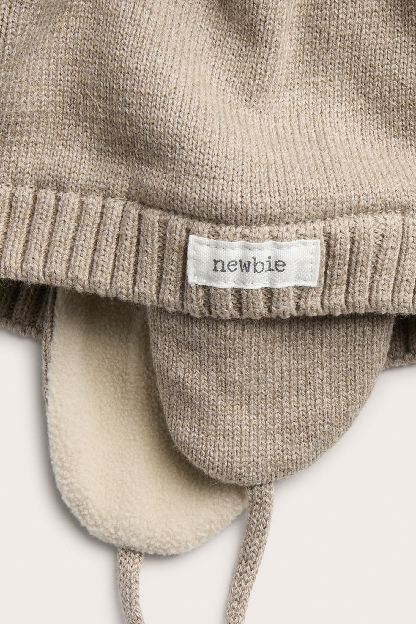 Baby brown hat with ear flaps