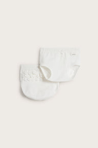 Baby white briefs (2-pack)