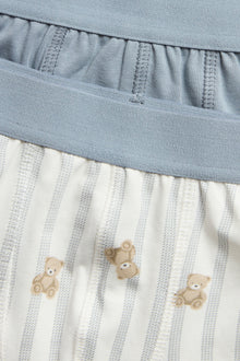 Kids teddy bear print boxer shorts 2-pack