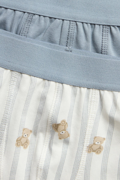 Baby & kids’ teddy bear print boxer shorts 2-pack