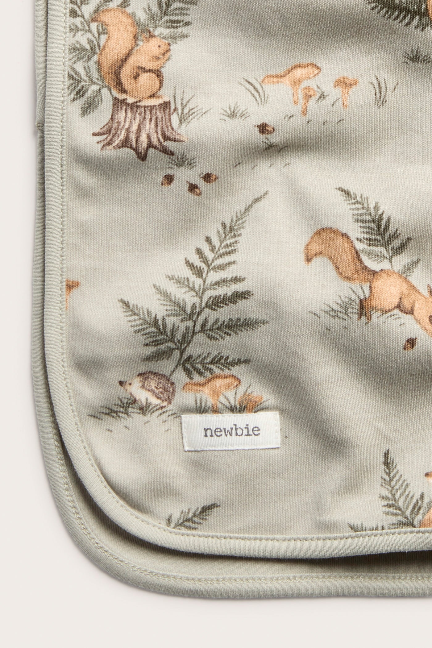 Baby green animal blanket