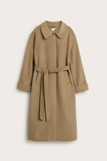 Women's brown wool blended coat