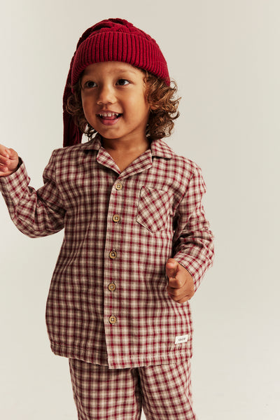 Baby & kids´ red checked pyjamas