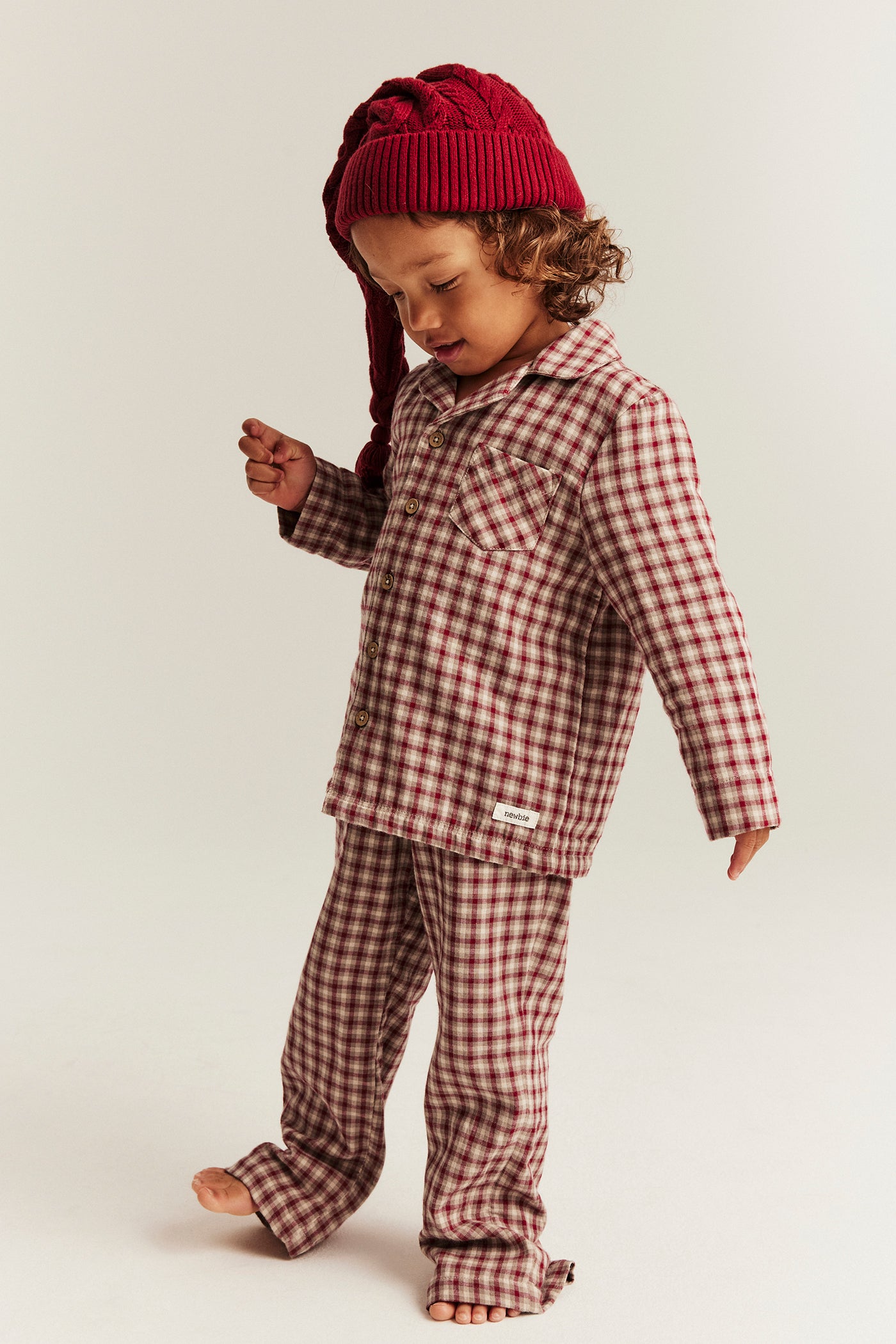 Baby & kids´ red checked pyjamas