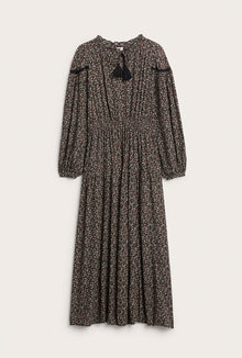 Women's black ditsy floral dress