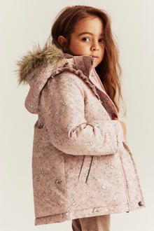 Baby & kids pink floral padded jacket