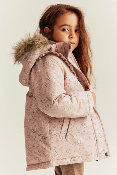Baby & kids pink floral padded jacket