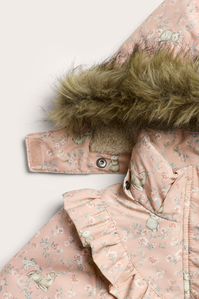 Baby & kids pink floral padded jacket