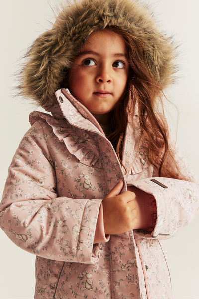 Baby & kids pink floral padded jacket