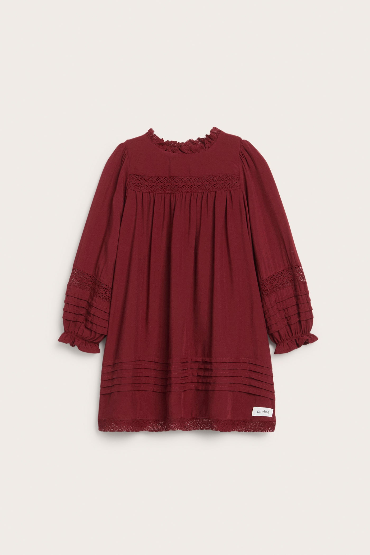 Baby red dress with lace