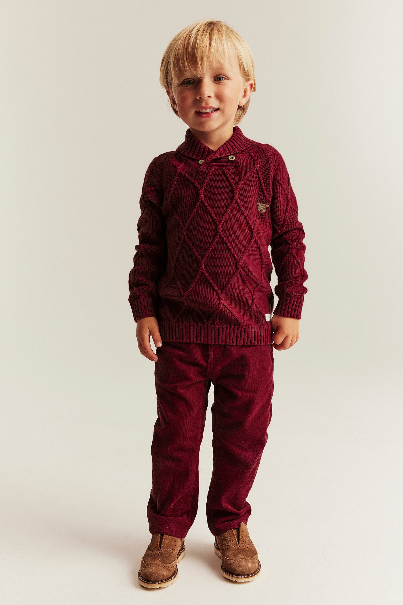 Baby & kids' red knitted Christmas jumper