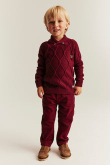 Baby & kids' red knitted Christmas jumper