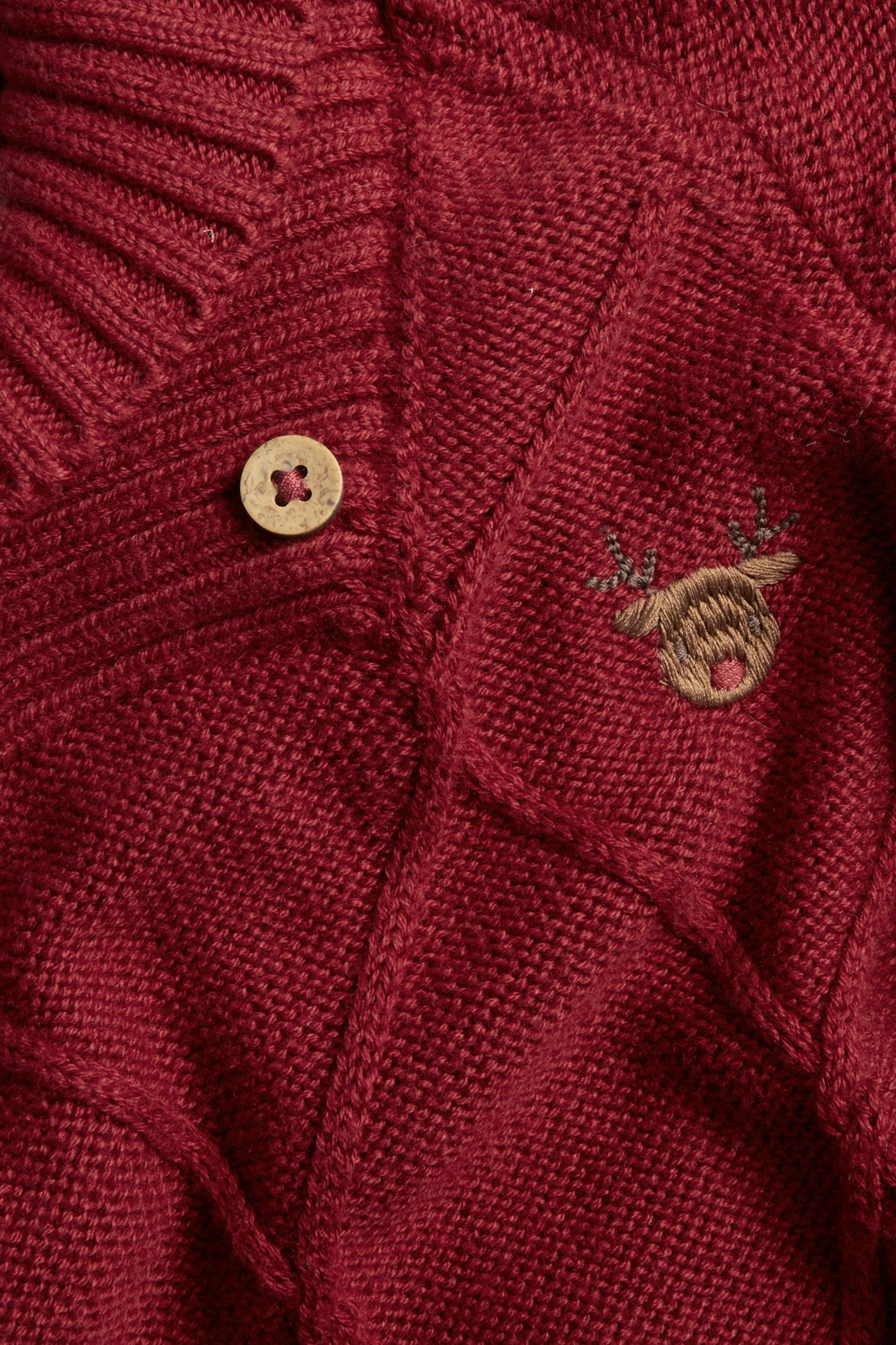 Baby & kids' red knitted Christmas jumper