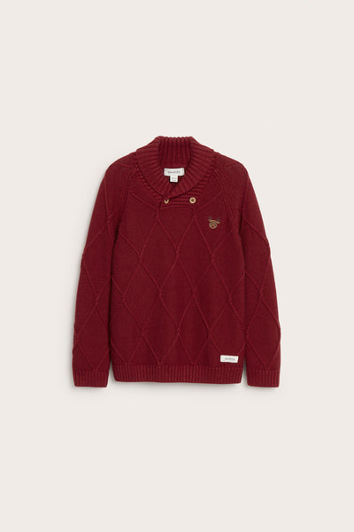 Baby & kids' red knitted Christmas jumper