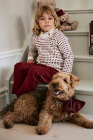 Baby & kids´ red and white knitted jumper