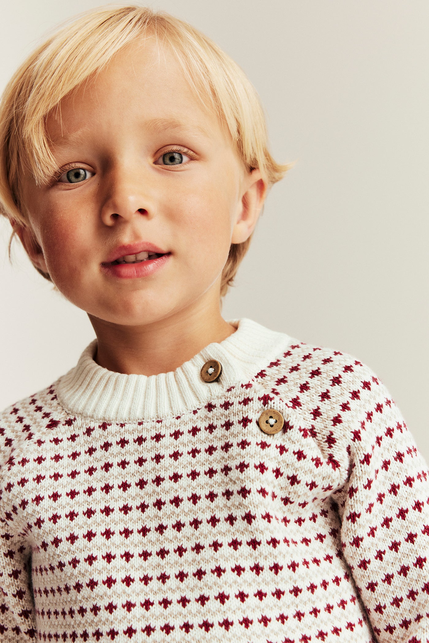 Baby & kids´ red and white knitted jumper