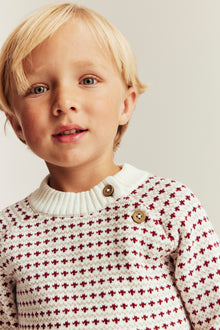 Baby & kids´ red and white knitted jumper