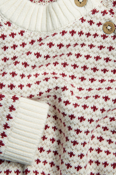 Baby & kids´ red and white knitted jumper