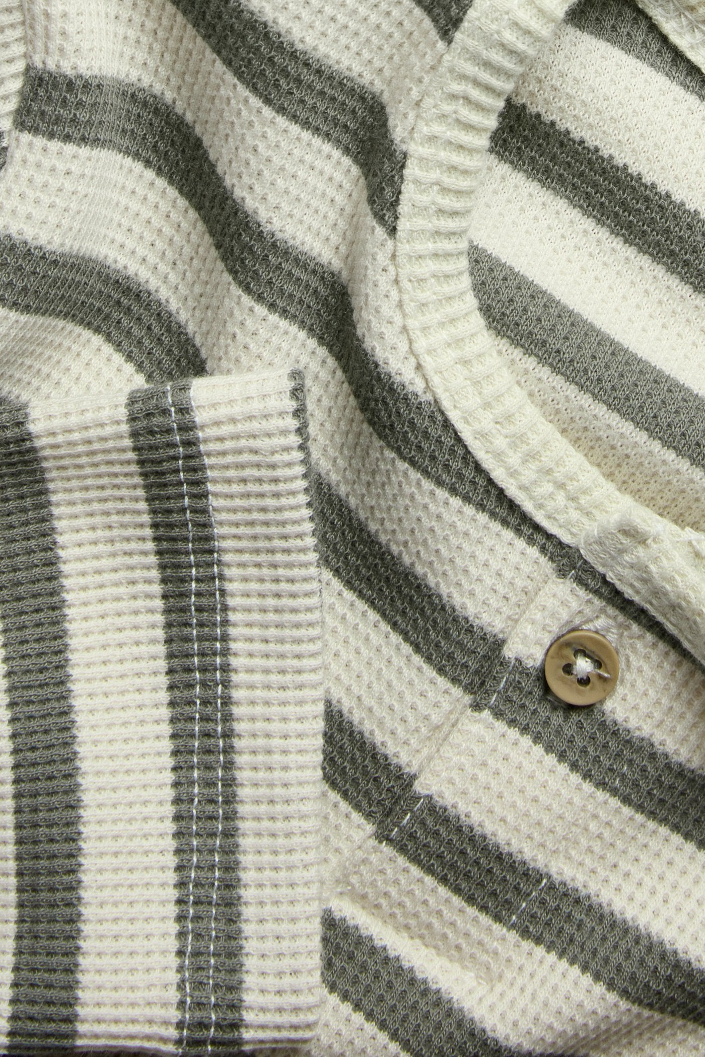 Kids' green striped top