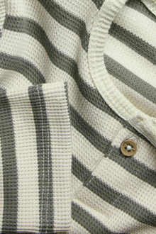 Kids' green striped top