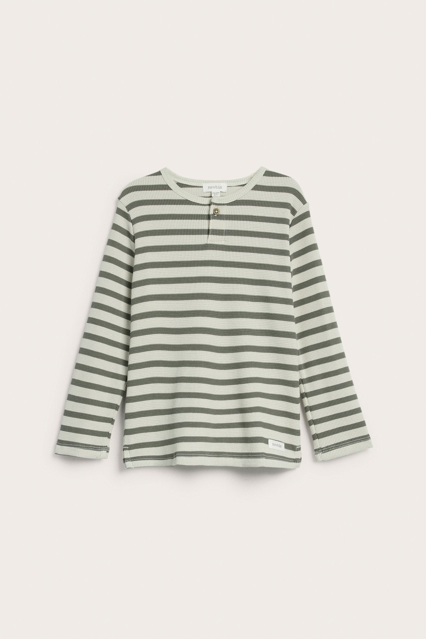 Kids' green striped top