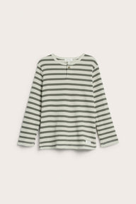 Kids' green striped top