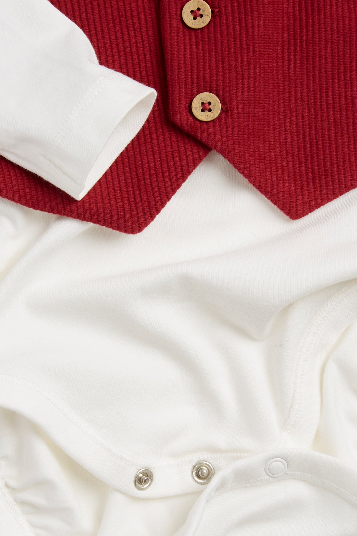 Baby red Christmas bodysuit