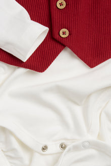 Baby red Christmas bodysuit