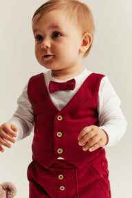 Baby red Christmas bodysuit