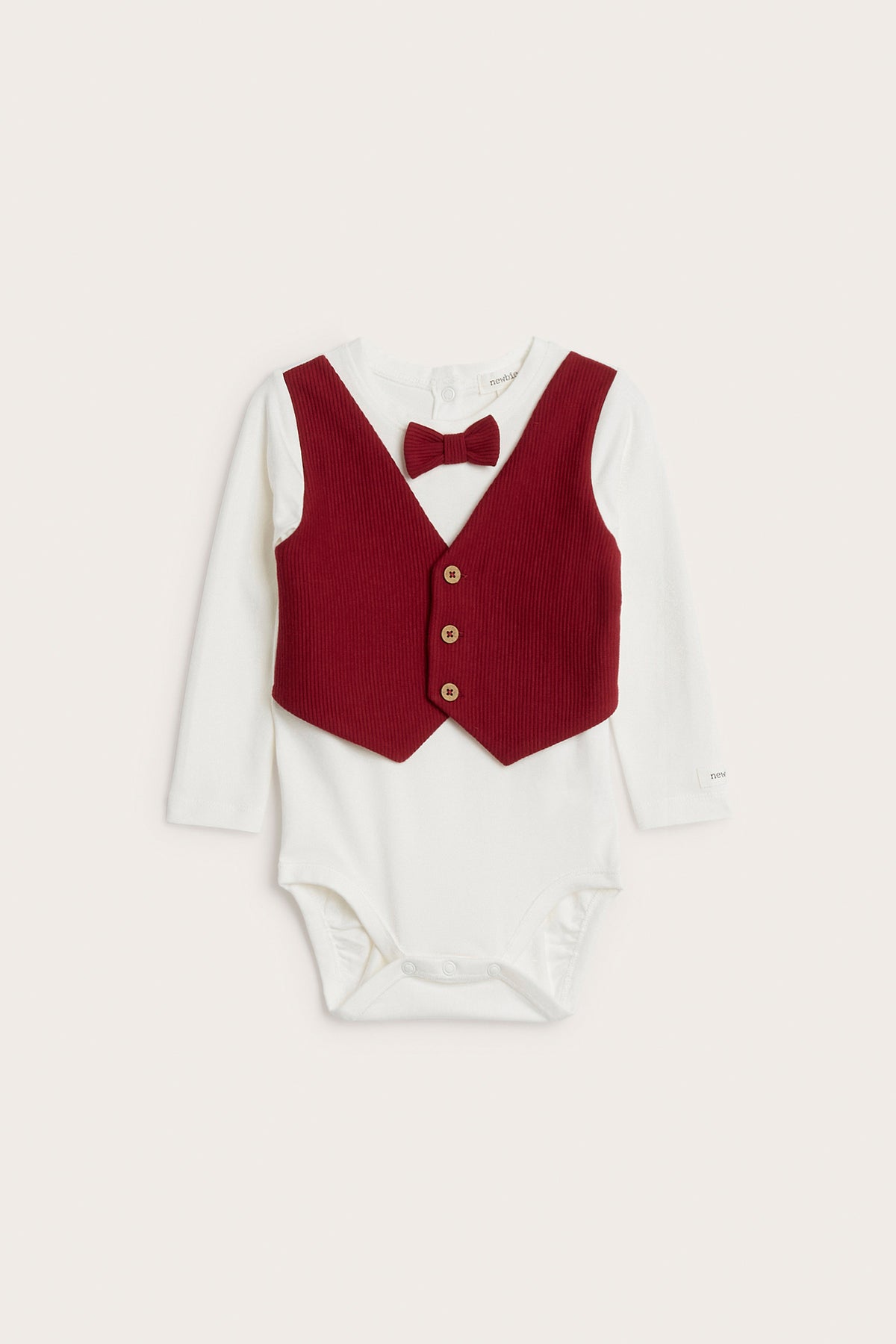 Baby red Christmas bodysuit