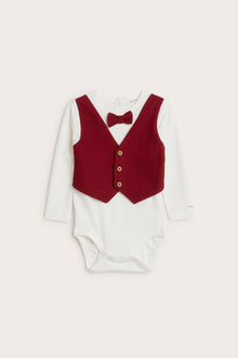 Baby red Christmas bodysuit