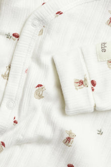 Baby white christmas wrap bodysuit