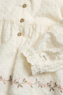 Kids’ white blouse with rose embroidery