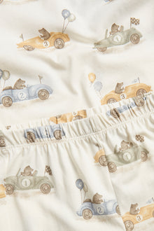Baby & kids' white pajamas with cars