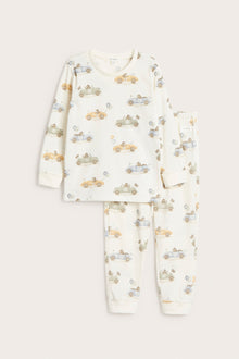 Baby & kids' white pajamas with cars