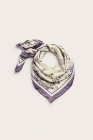 Women's lilac floral scarf