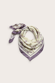 Women's lilac floral scarf
