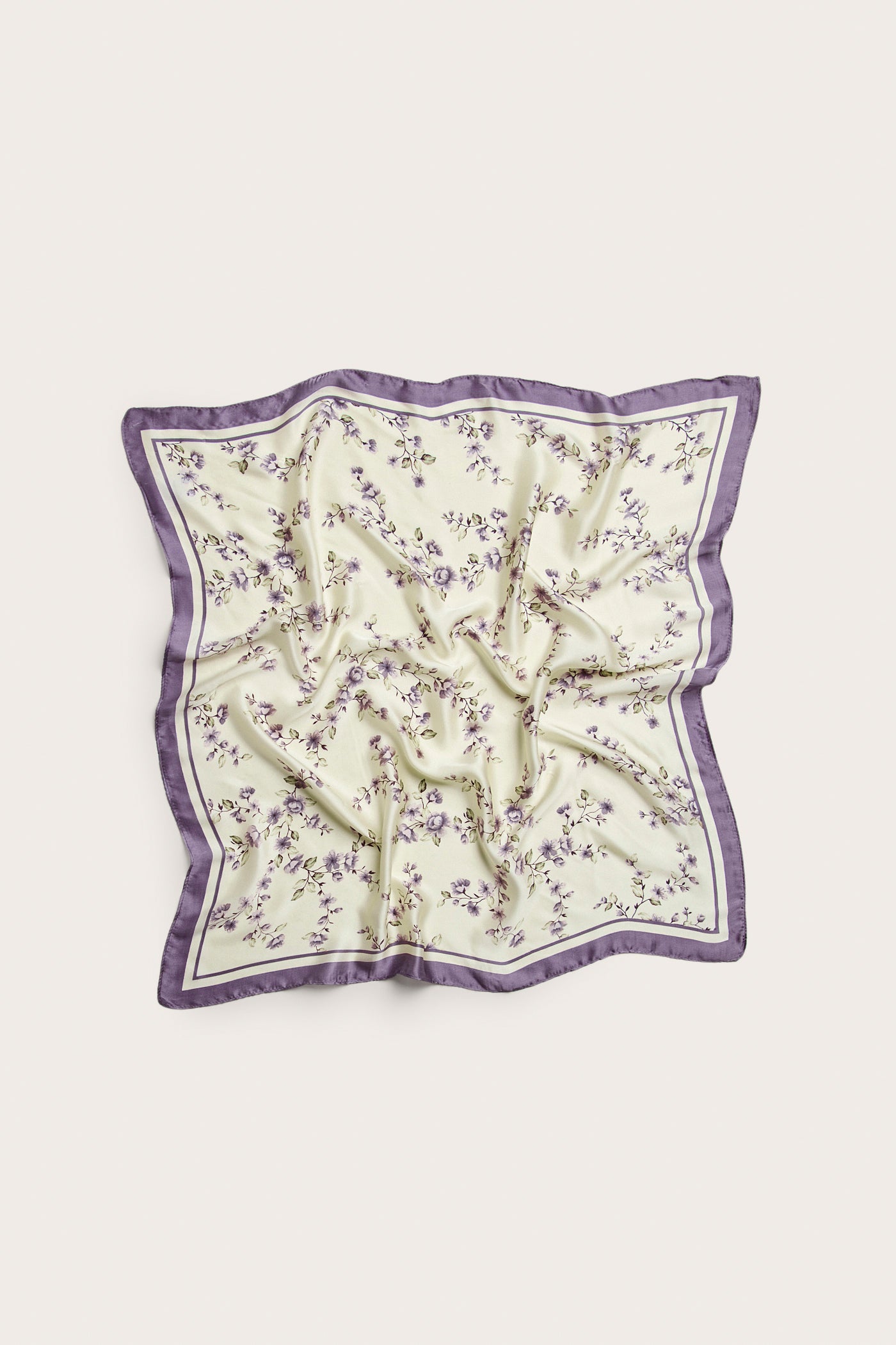 Women's lilac floral scarf